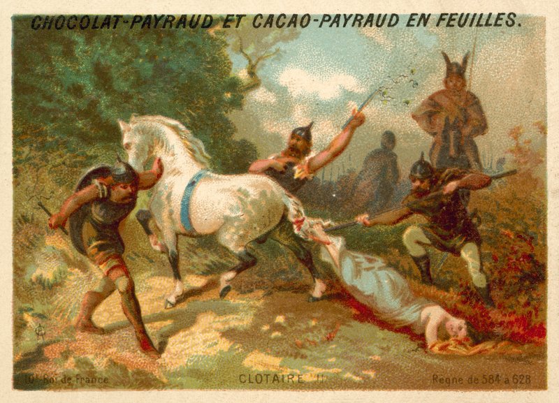 Chlothar II og henrettelsen av Brunhilda av Austrasia, 613; av French School