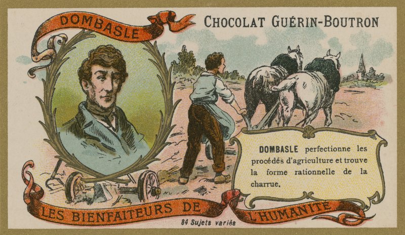 Sjokolade Guerin-Boutron handelskort, Christophe Mathieu de Dombasle av French School
