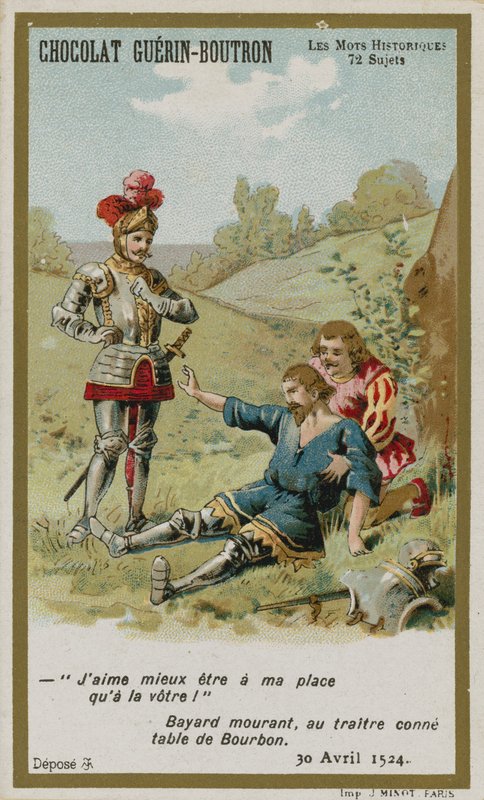 Chocolat Guerin-Boutron byttekort, Historic Words-serien av French School