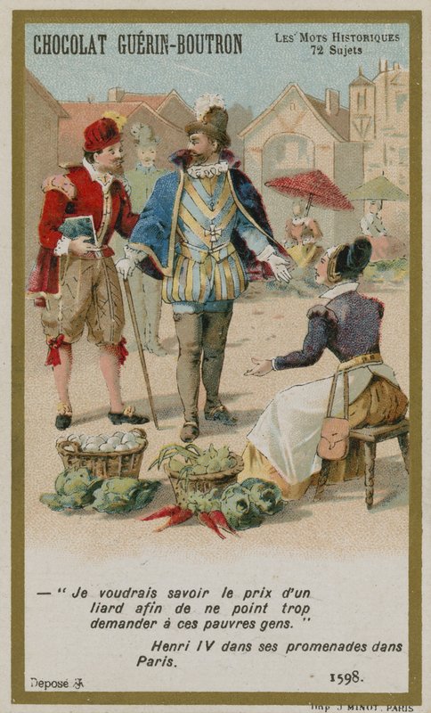 Chocolat Guerin-Boutron byttekort, Historic Words-serien av French School