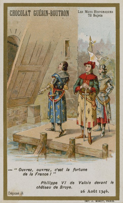 Chocolat Guerin-Boutron byttekort, Historic Words-serien av French School