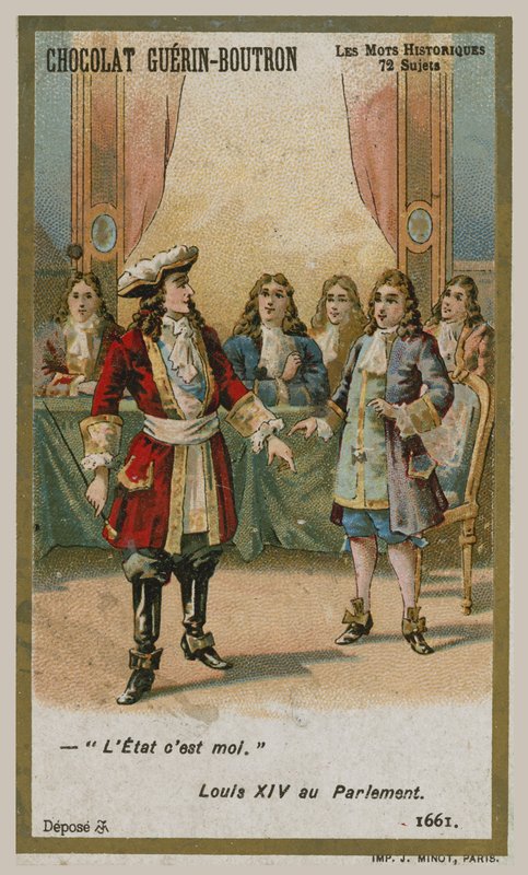 Chocolat Guerin-Boutron byttekort, Historic Words-serien av French School