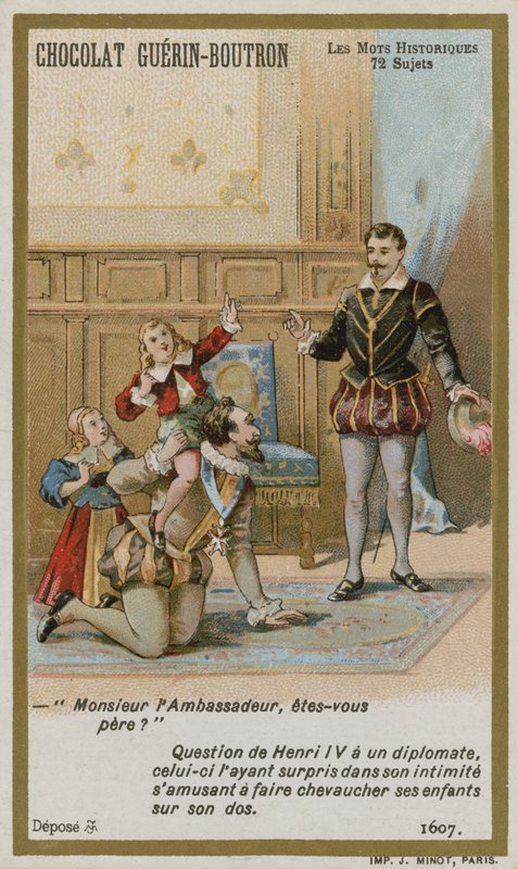 Chocolat Guerin-Boutron byttekort, Historic Words-serien av French School