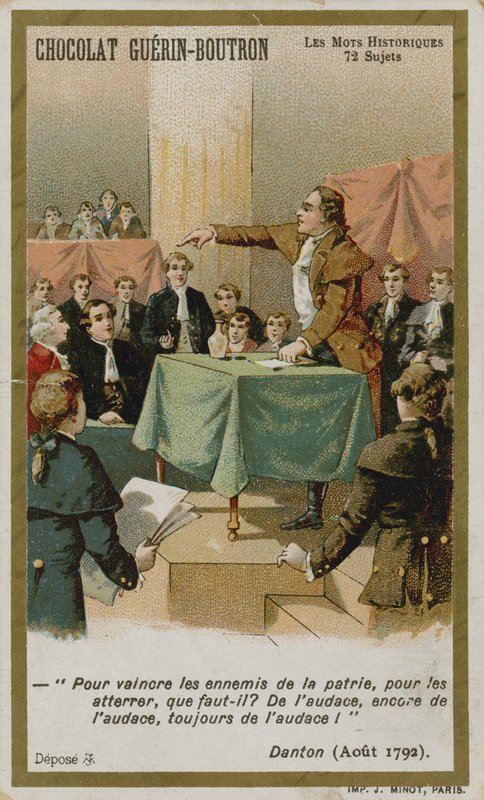 Chocolat Guerin-Boutron byttekort, Historic Words-serien av French School