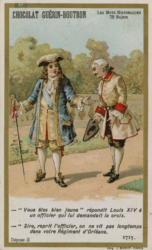 Chocolat Guerin-Boutron byttekort, Historic Words-serien av French School