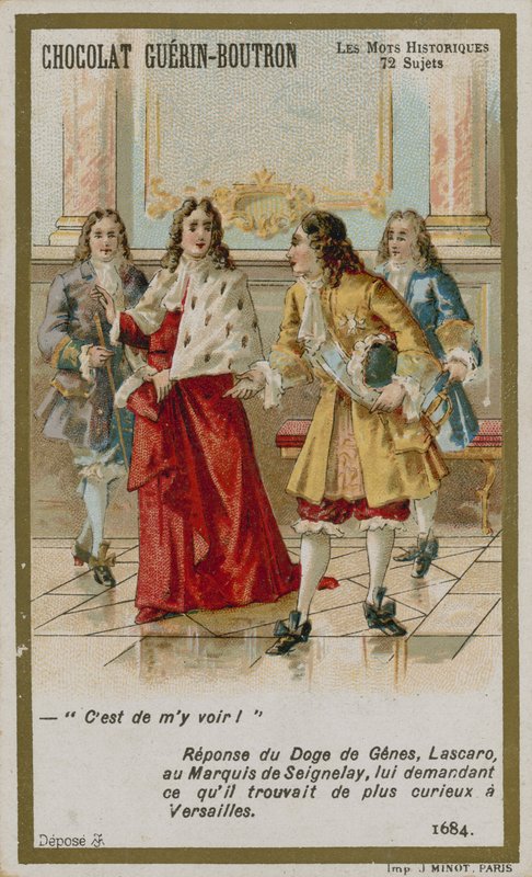 Chocolat Guerin-Boutron byttekort, Historic Words-serien av French School