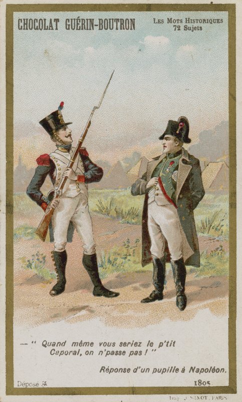 Chocolat Guerin-Boutron byttekort, Historic Words-serien av French School
