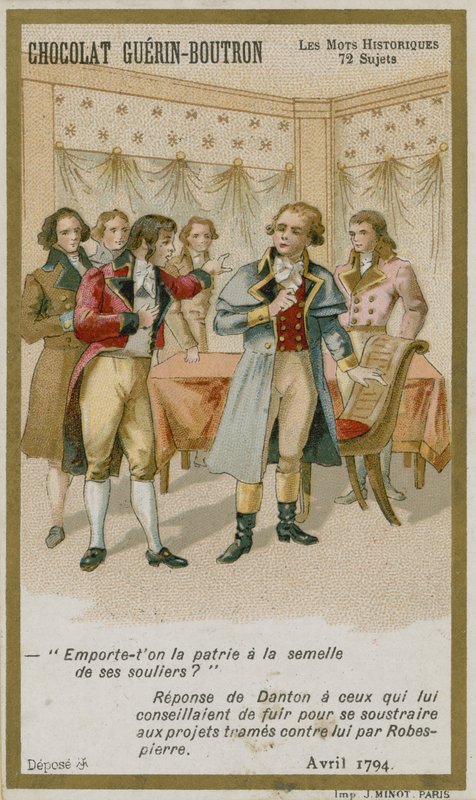 Chocolat Guerin-Boutron byttekort, Historic Words-serien av French School