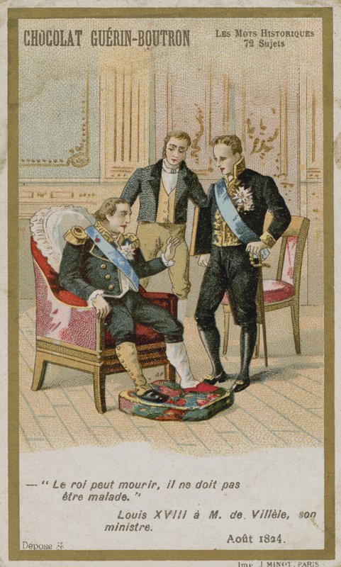 Chocolat Guerin-Boutron byttekort, Historic Words-serien av French School