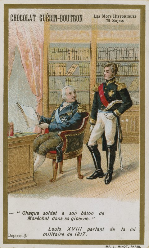 Chocolat Guerin-Boutron byttekort, Historic Words-serien av French School