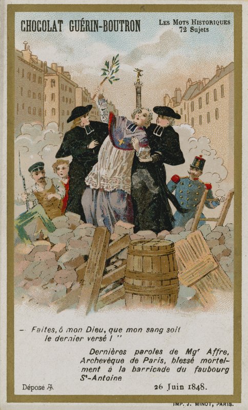 Chocolat Guerin-Boutron byttekort, Historic Words-serien av French School