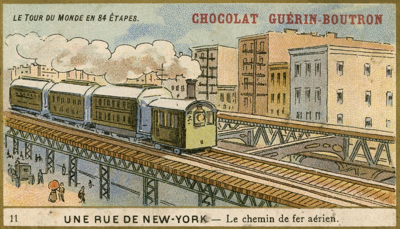 Chocolat Guerin Boutron handelskort av French School