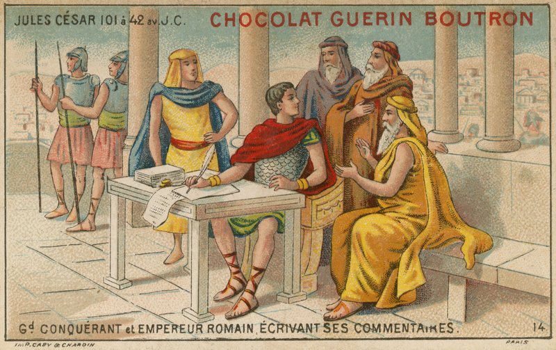 Chocolat Guerin Boutron handelskort av French School