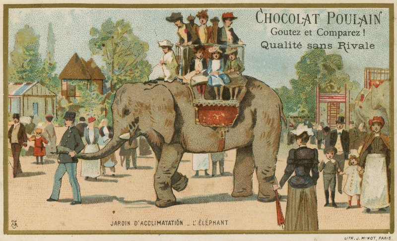 Poulain sjokolade byttekort av French School