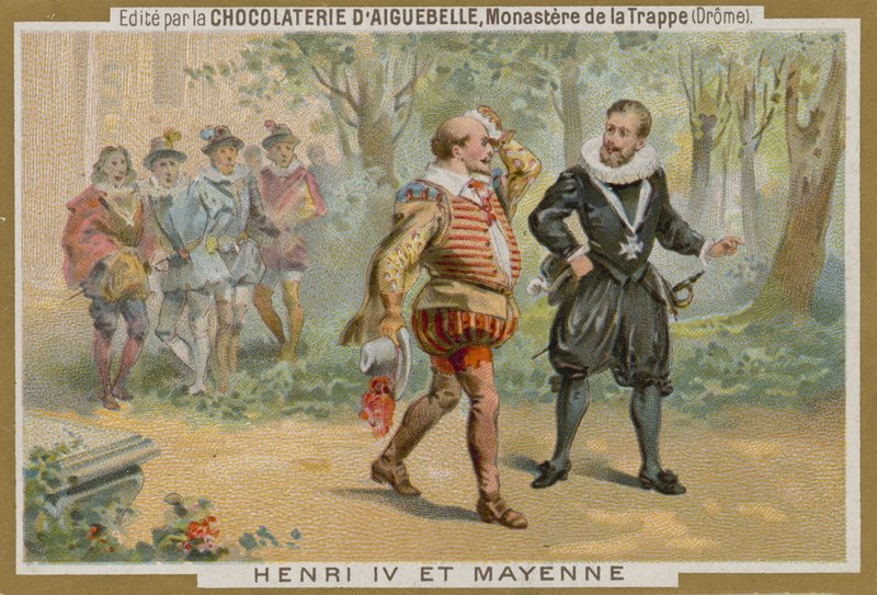 Chocolat dAiguebelle handelskort av French School
