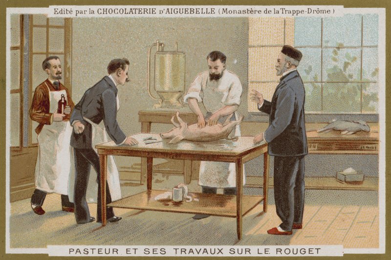 Chocolat dAiguebelle handelskort av French School