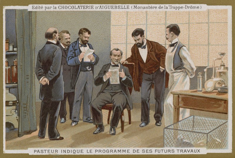 Chocolat dAiguebelle handelskort av French School