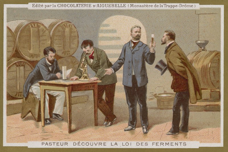 Chocolat dAiguebelle handelskort av French School