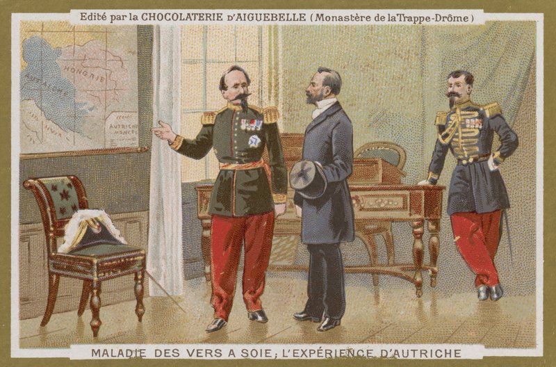 Chocolat dAiguebelle handelskort av French School
