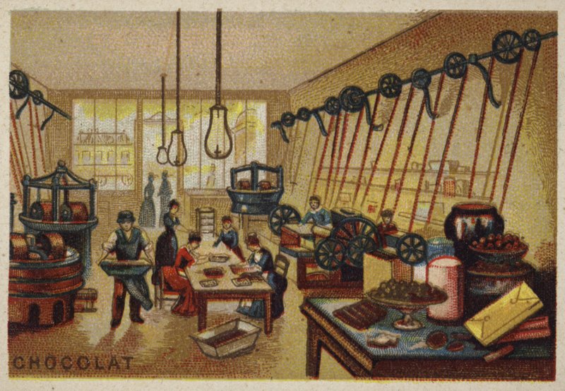 Sjokolade produksjon av French School