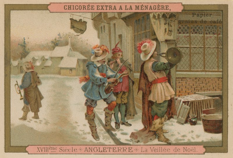 Julaften, England, 1700-tallet av French School