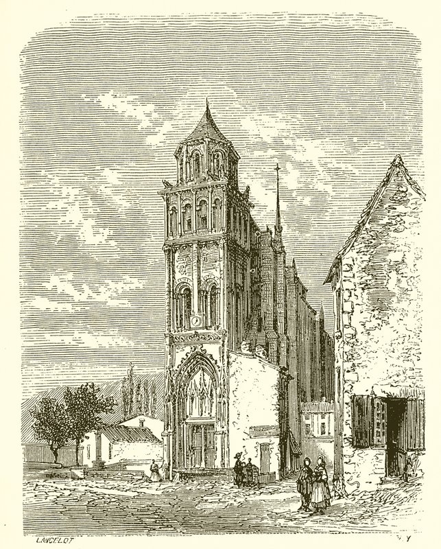Sainte-Radegonde kirke i Poitiers av French School