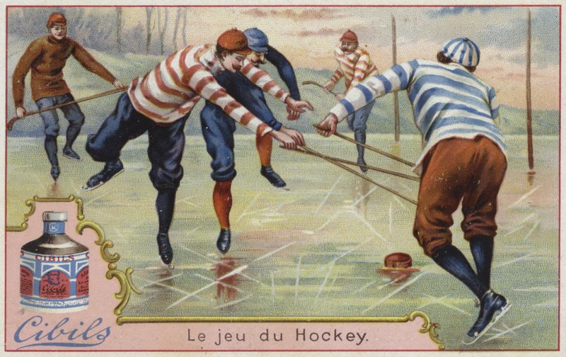 Cibils-kort med ishockey av French School
