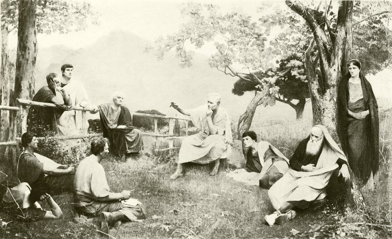 Cicero ved Tusculum (gravyr) av French School