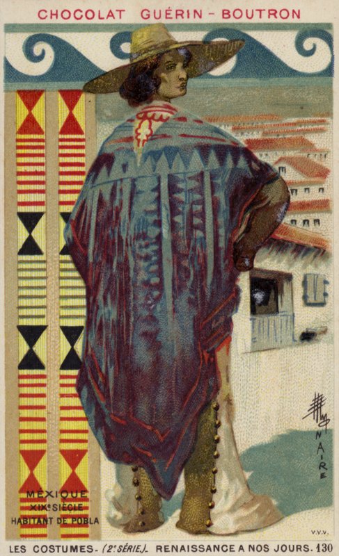 Innbygger i Puebla, Mexico, 1800-tallet av French School