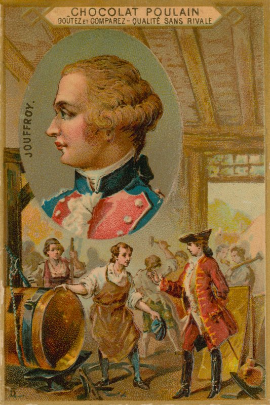 Claude-Francois-Dorothee, markis de Jouffroy dAbbans, fransk dampbåtoppfinner fra 1700-tallet av French School