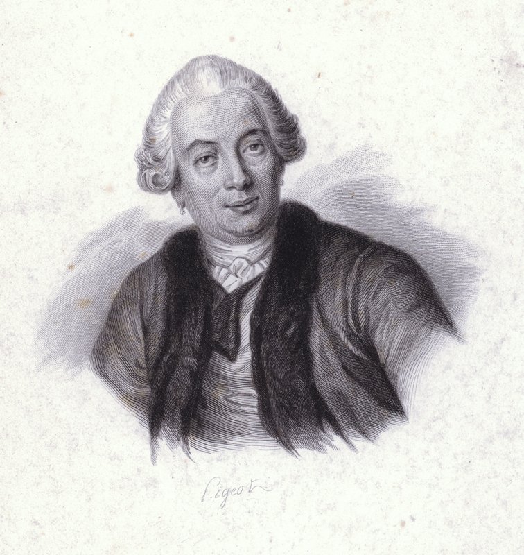 Claude Bourgelat , fransk veterinær (gravering) av French School