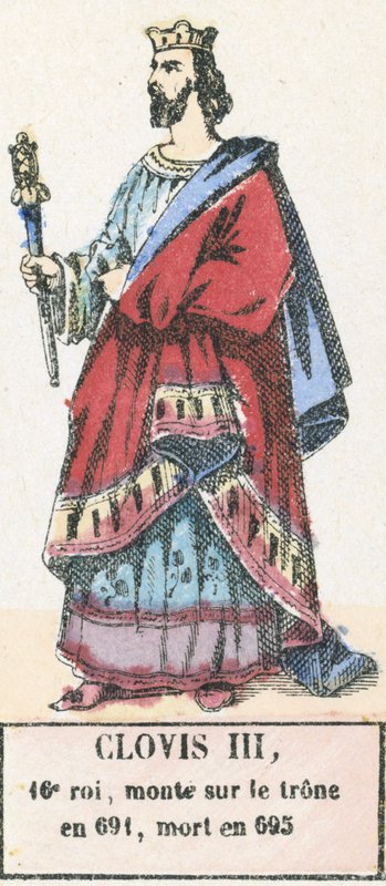 Clovis III av French School