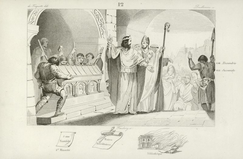 Clovis II, frankisk konge av Neustria og Burgund av French School