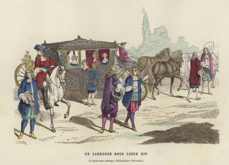 Trener, regjering av Louis XIV av Frankrike av French School