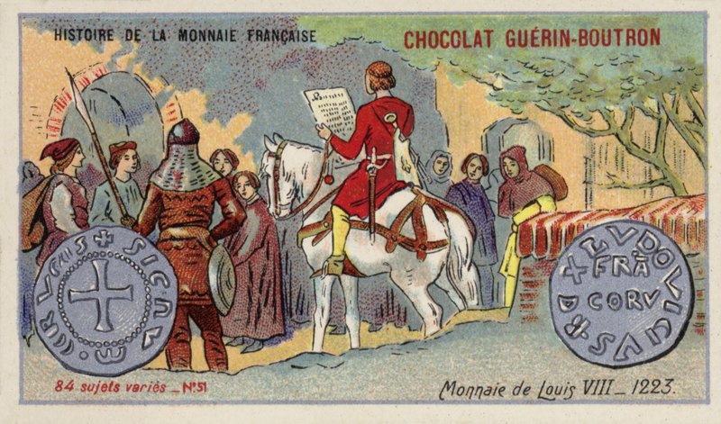 Mynter av Louis VIII av French School