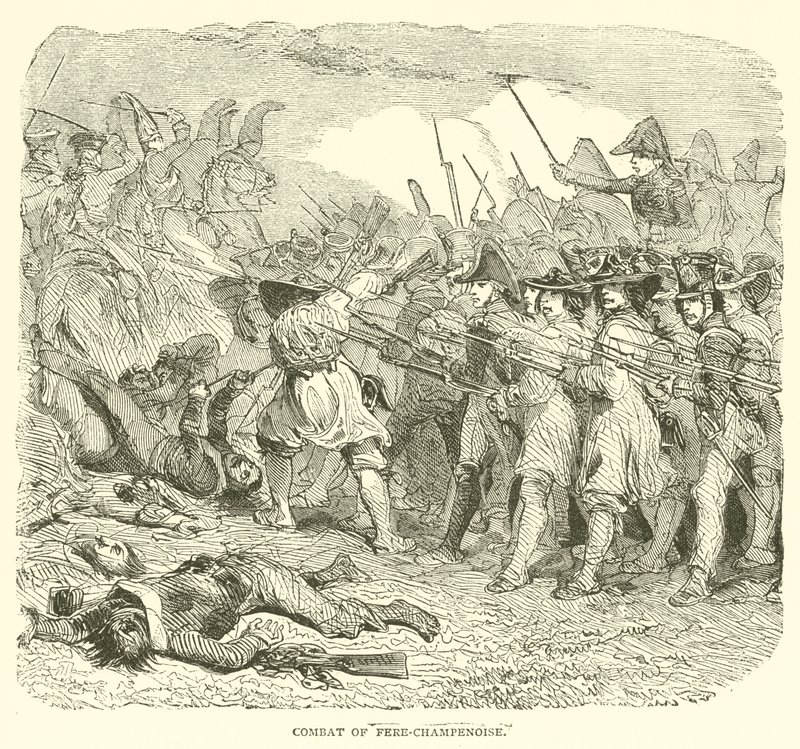 Combat of Fere-Champenoise (gravering) av French School