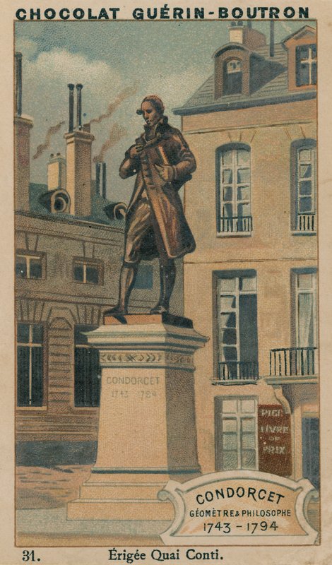 Condorcet, landmåler og filosof, 1743–1794, Erigee Quai Conti av French School