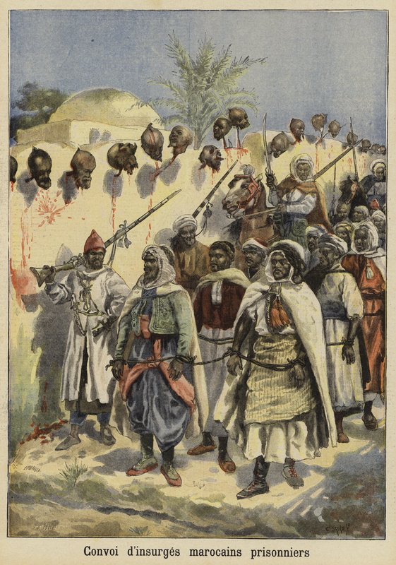 Konvoi av fangede marokkanske opprørere, 1897 av French School