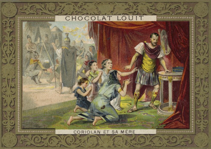 Coriolanus og moren hans av French School