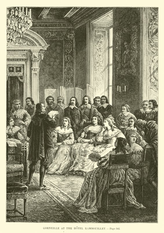 Corneille på Hotel Rambouillet av French School