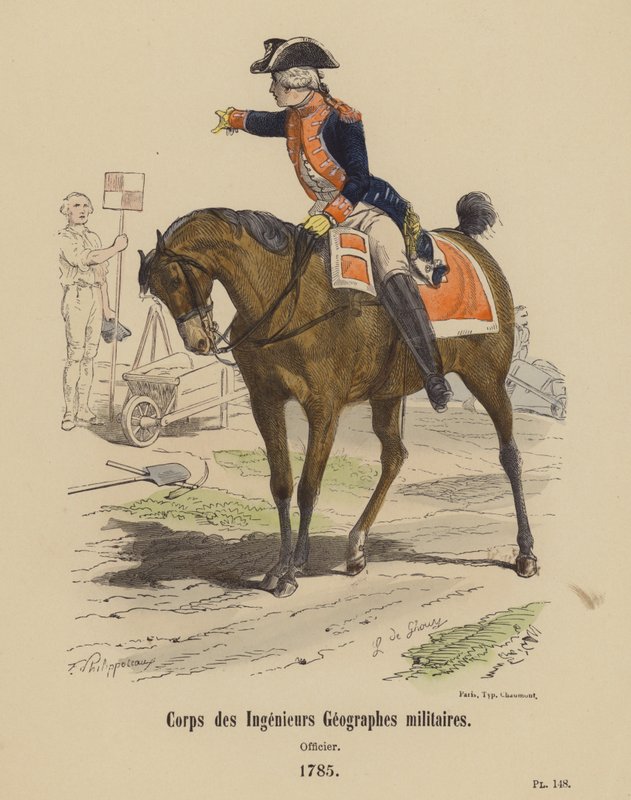 Ingeniørkorps Militærgeografer, offiser av French School