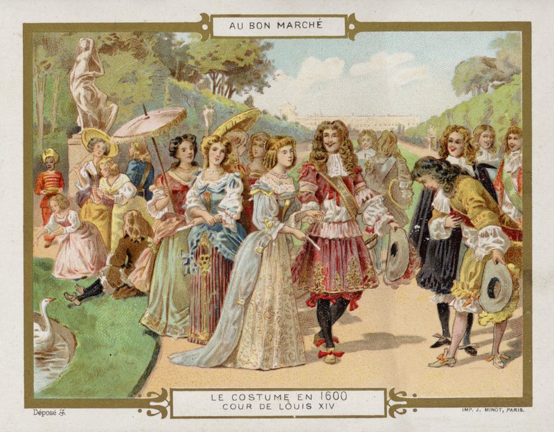 Kostyme i 1600 - hoffet til Ludvig XIV av French School