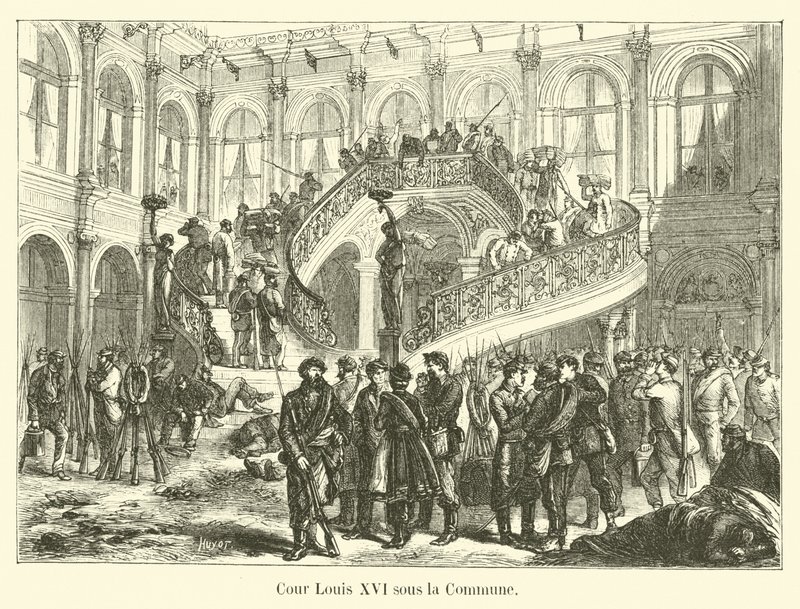 Cour Louis XVI under kommunen av French School