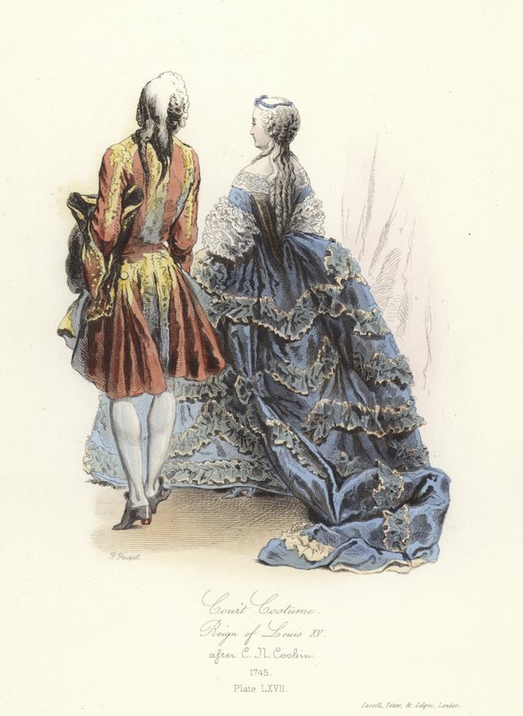 Hofkostyme, regjering av Louis XV av Frankrike av French School