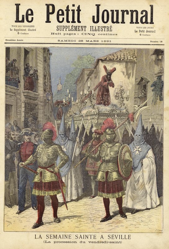Forside av Le Petit Journal, 28. mars 1891 av French School