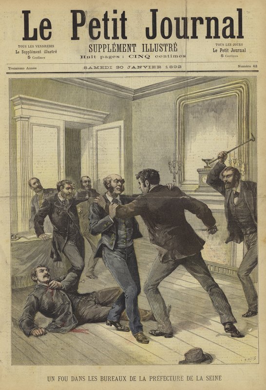 Forside av Le Petit Journal, 30. januar 1892 av French School