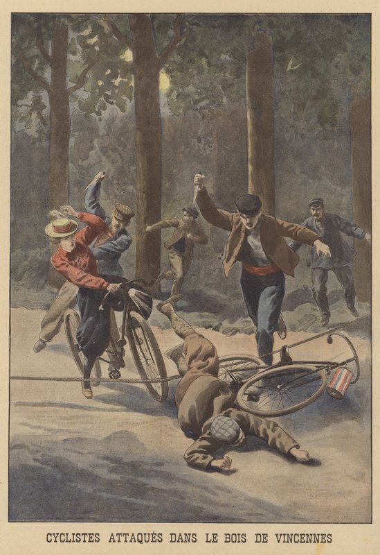Syklister angrep i Bois de Vincennes i Paris av French School