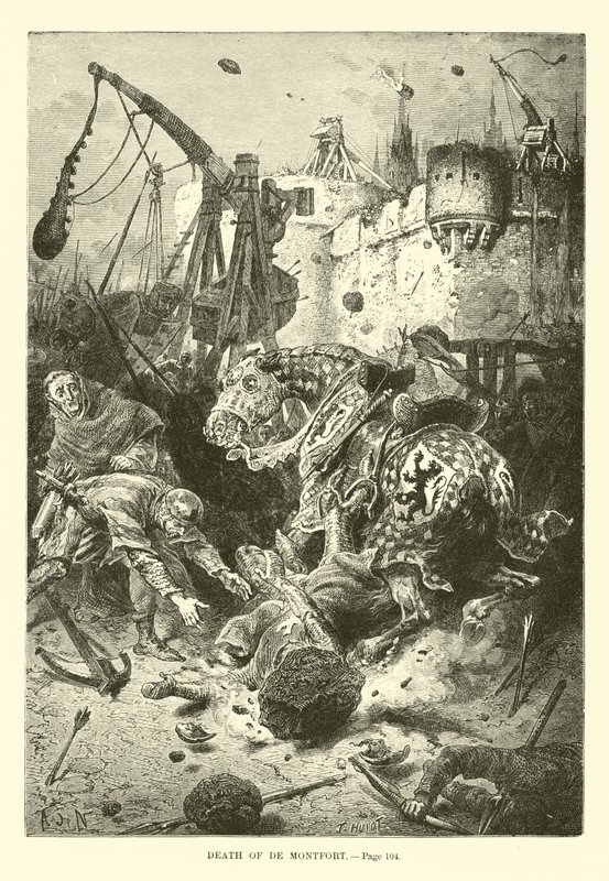 De Montforts død av French School