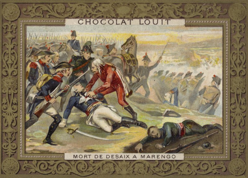 General Desaixs død i slaget ved Marengo, 1800 av French School