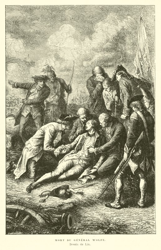 General Wolfes død, 1759 av French School